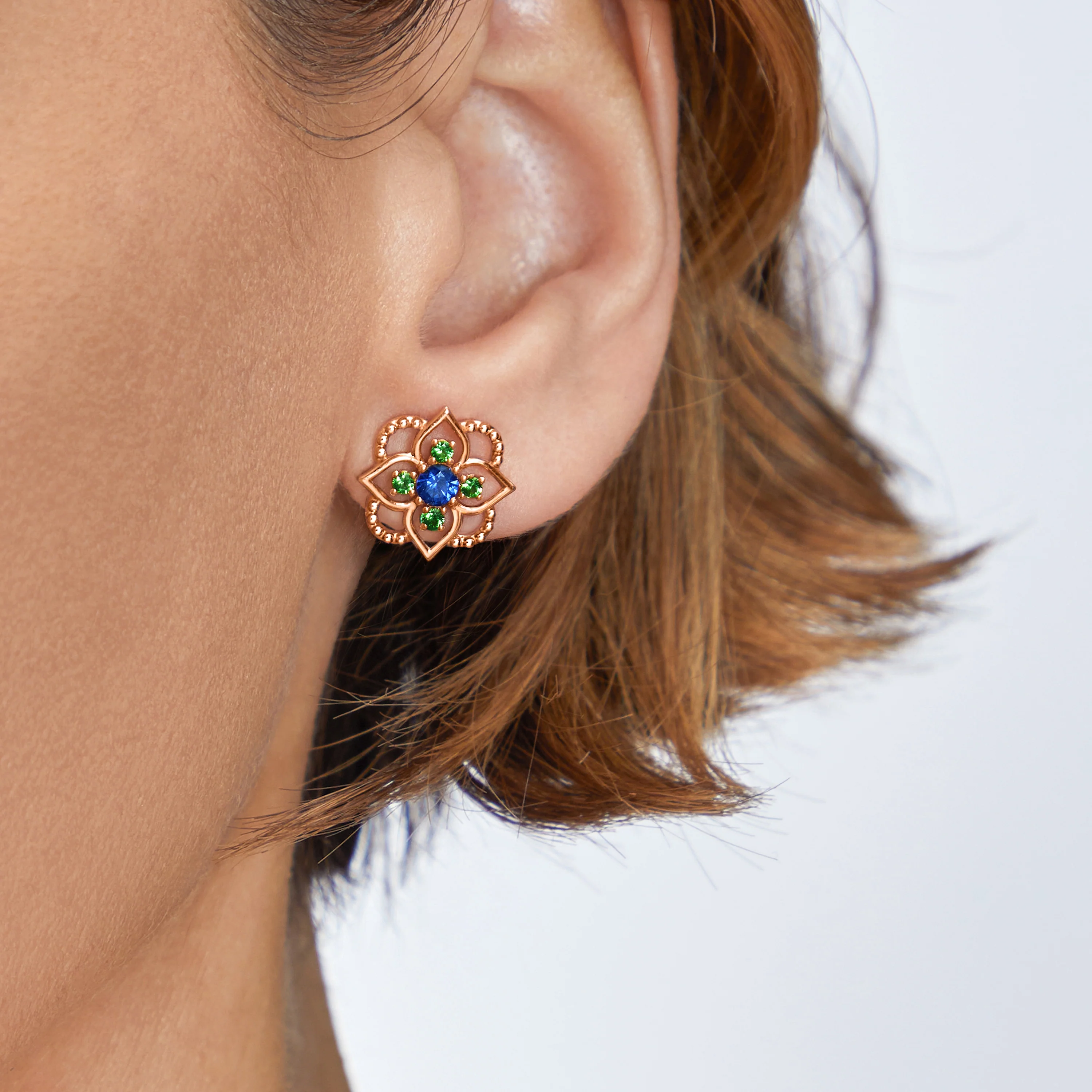 Giardino Small Earring Sapphire - Image 3
