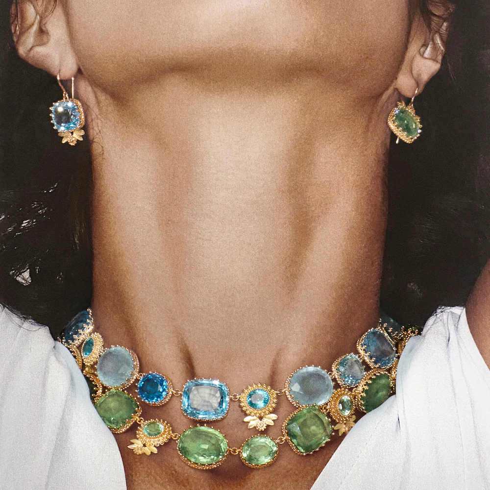 Pierreries Necklace Blue - Image 3